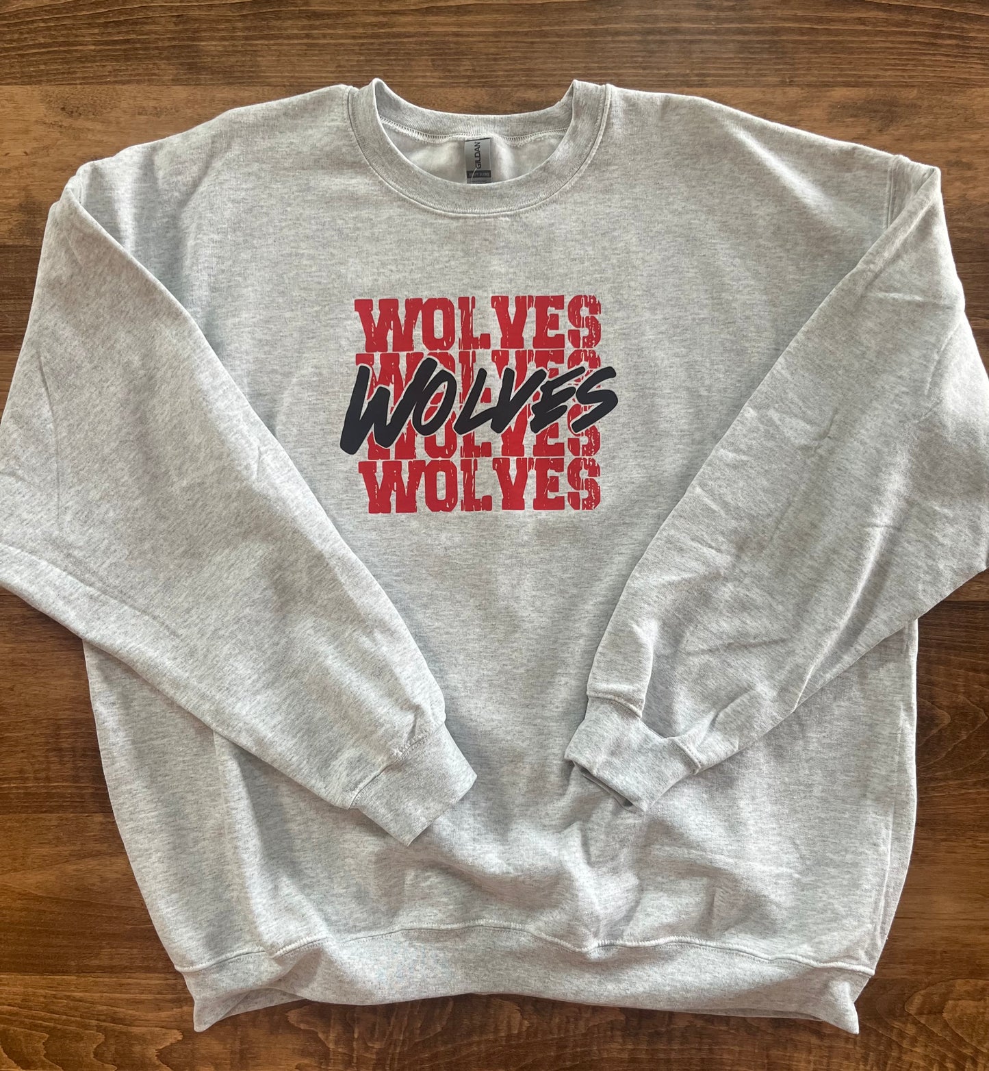 Wolves Repeat Ash Grey Crew