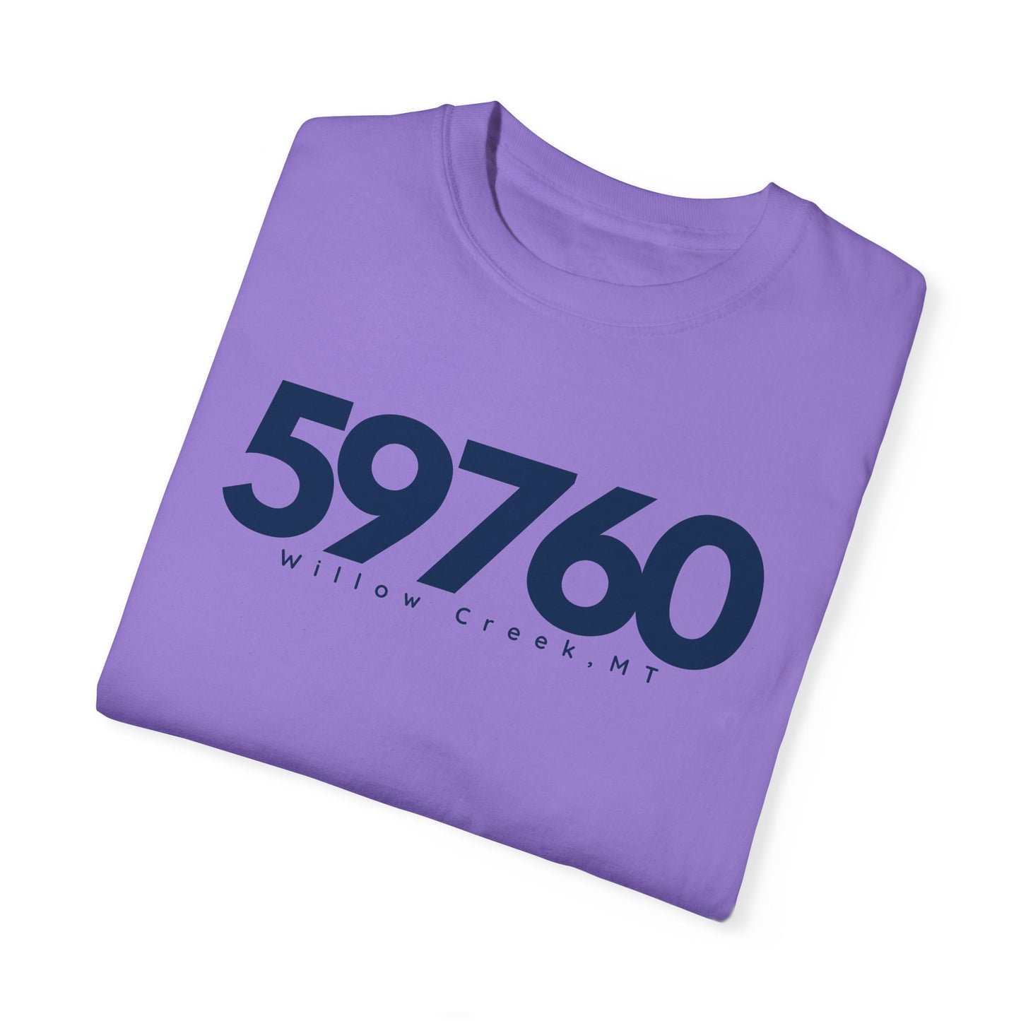 Willow Creek, MT Zipcode Tee (Navy)