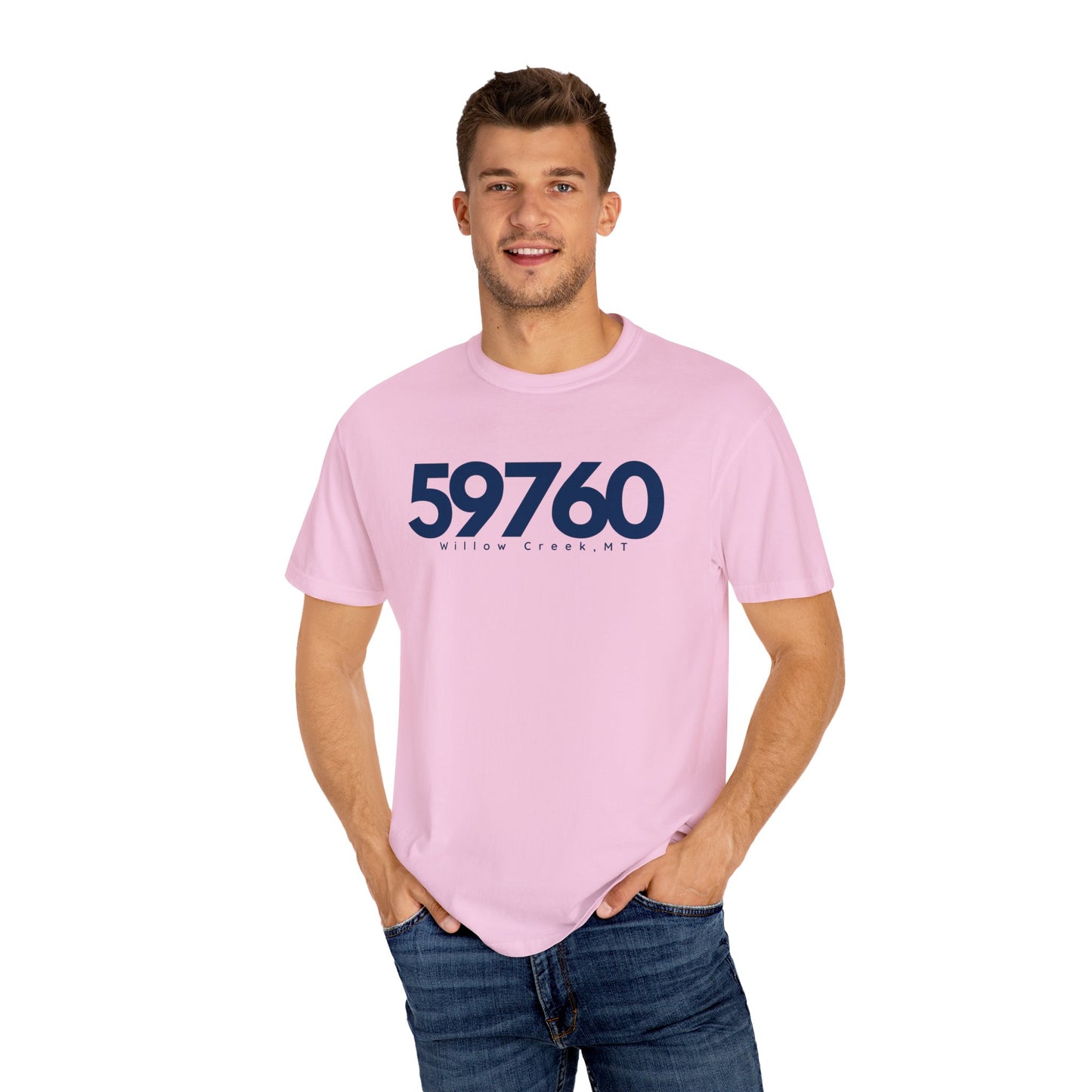Willow Creek, MT Zipcode Tee (Navy)