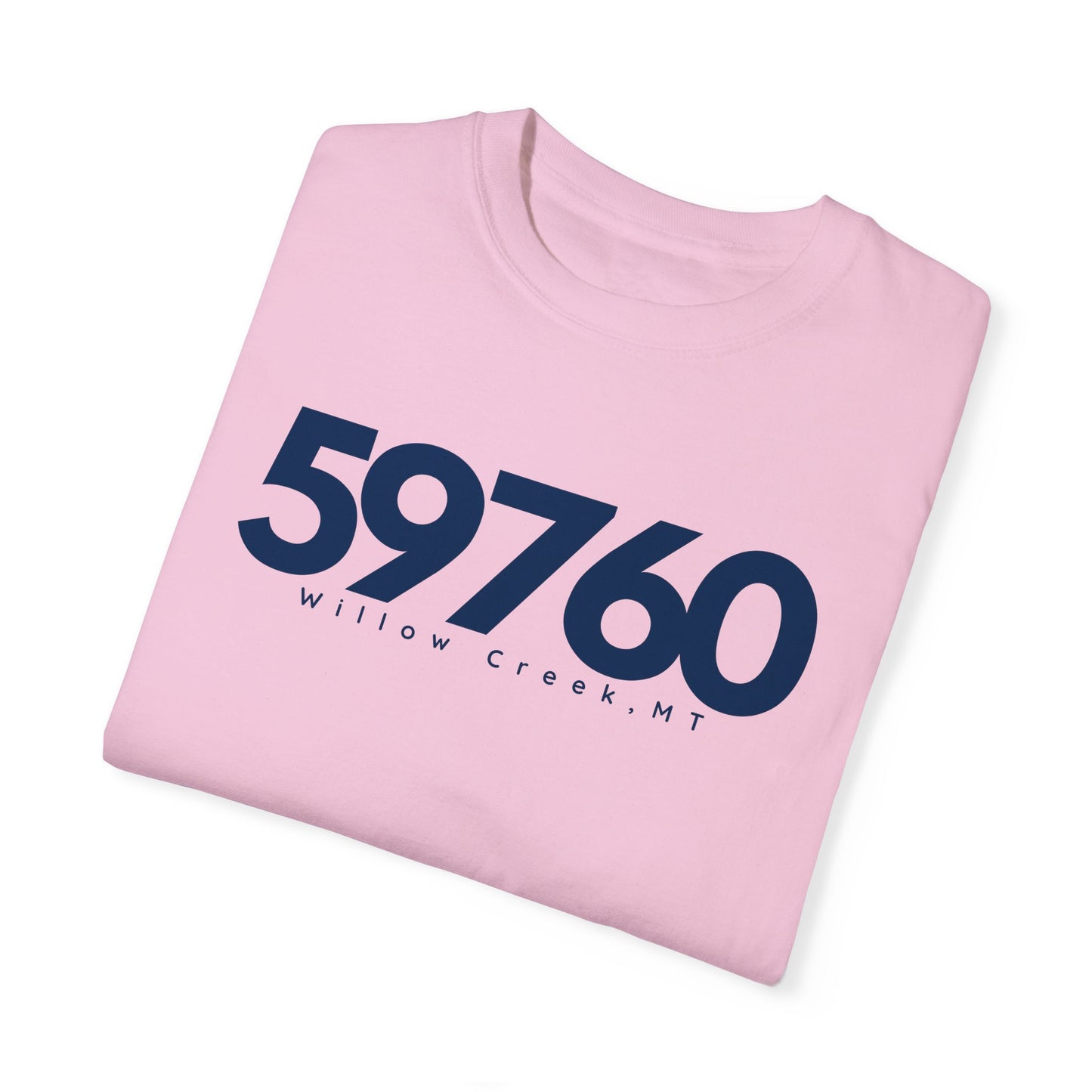 Willow Creek, MT Zipcode Tee (Navy)