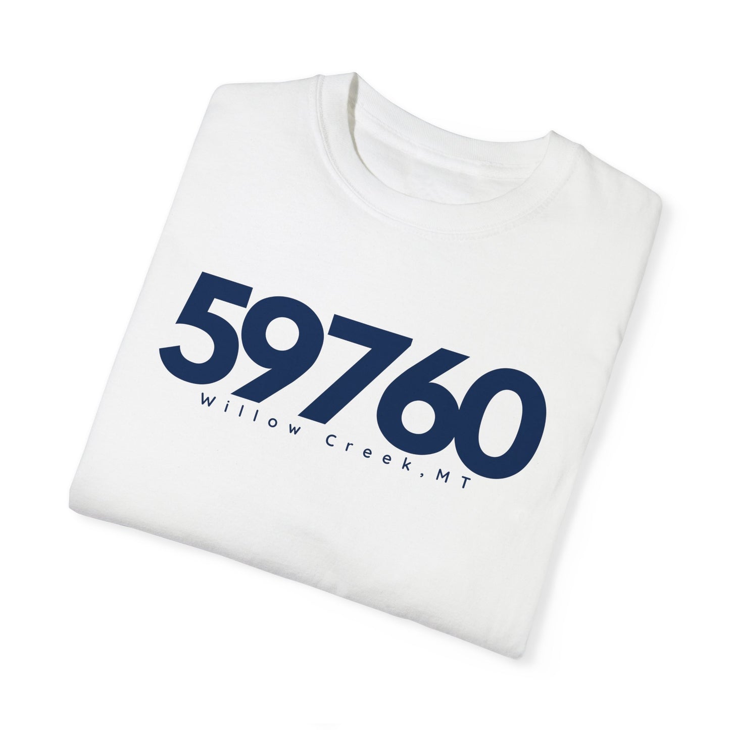 Willow Creek, MT Zipcode Tee (Navy)