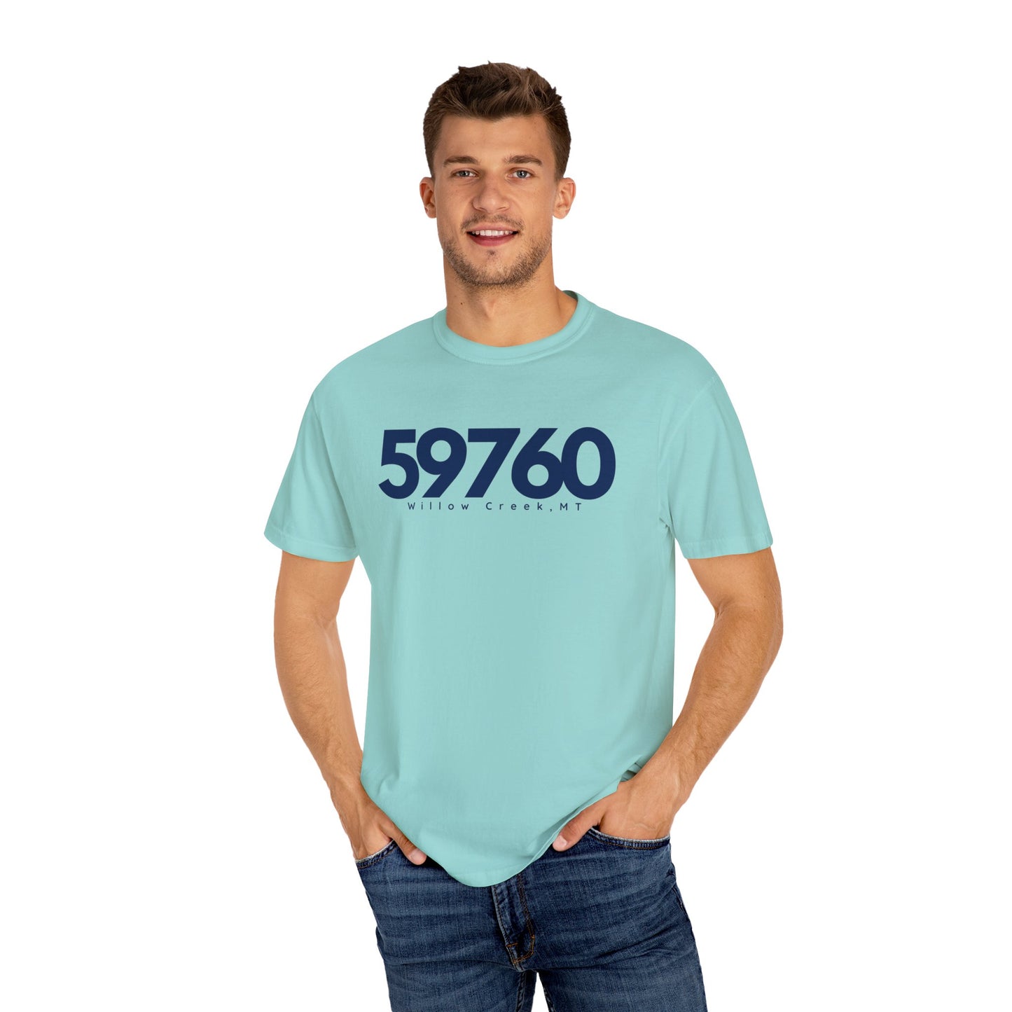 Willow Creek, MT Zipcode Tee (Navy)