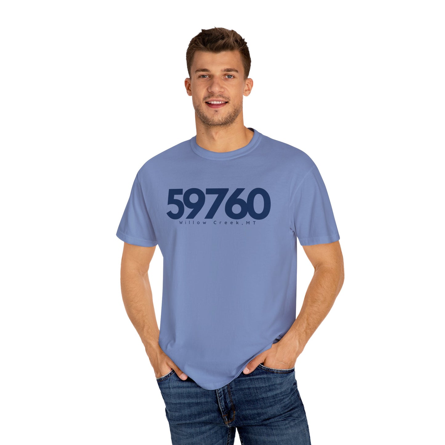 Willow Creek, MT Zipcode Tee (Navy)
