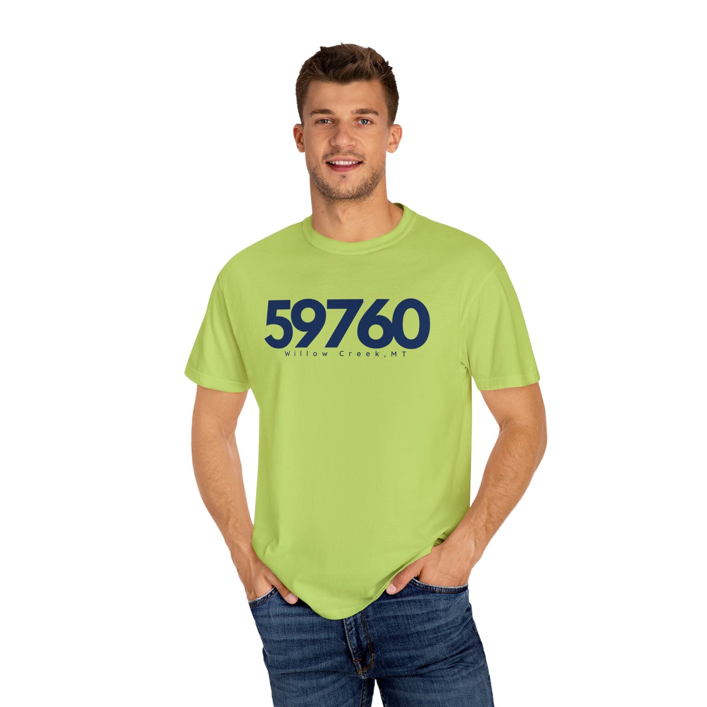 Willow Creek, MT Zipcode Tee (Navy)