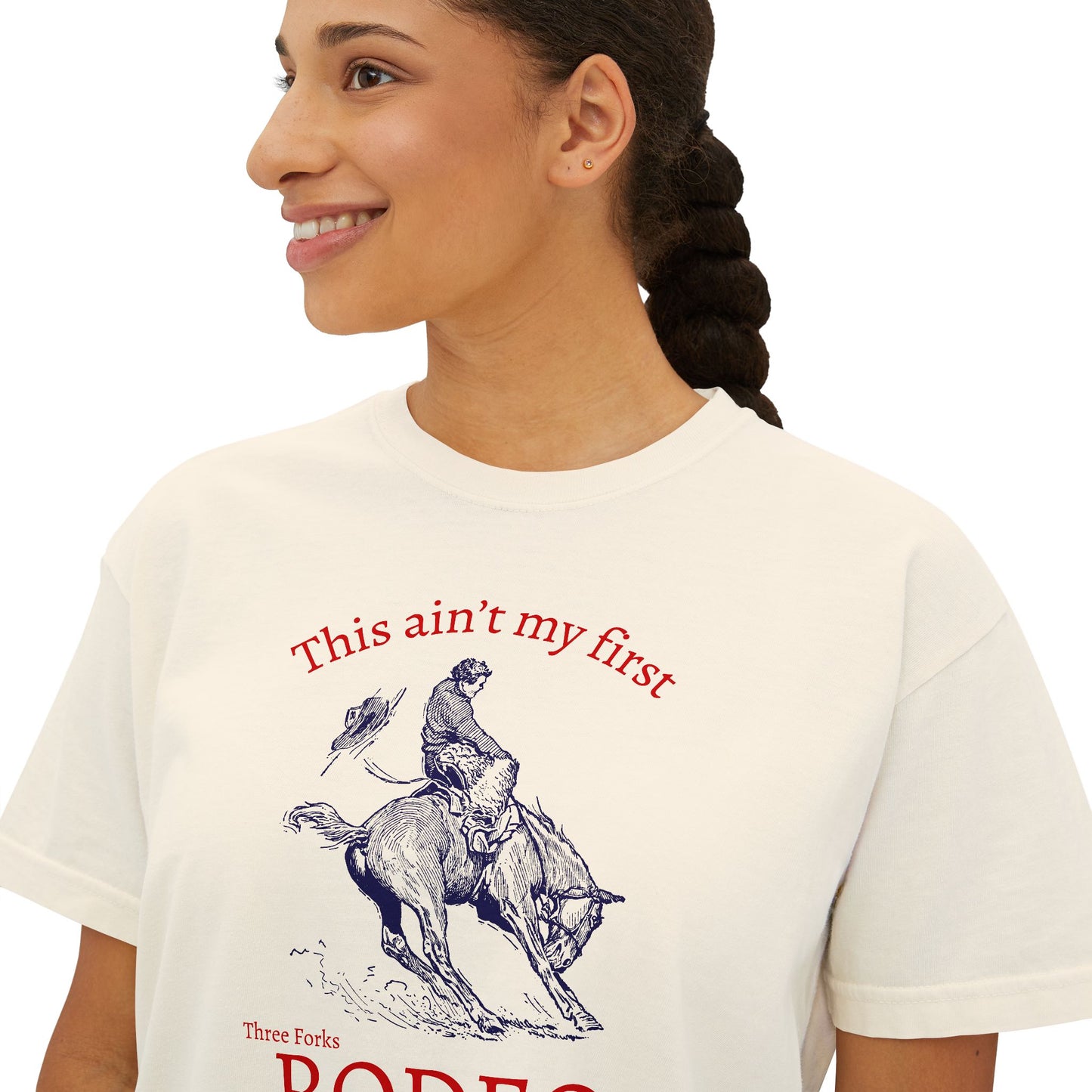Ain' My First TF Rodeo- CROP TEE