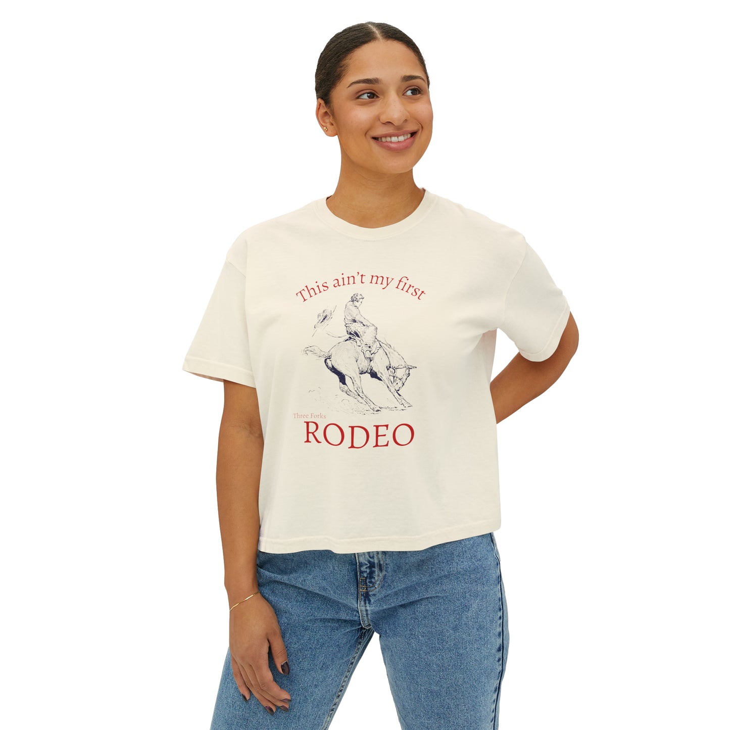 Ain' My First TF Rodeo- CROP TEE