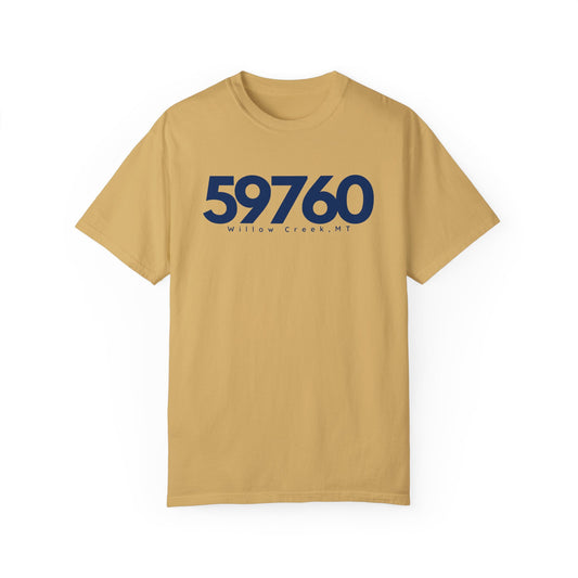 Willow Creek, MT Zipcode Tee (Navy)