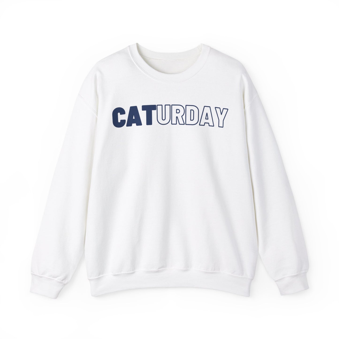 Navy CATURDAY-Unisex Heavy Blend™ Crewneck Sweatshirt