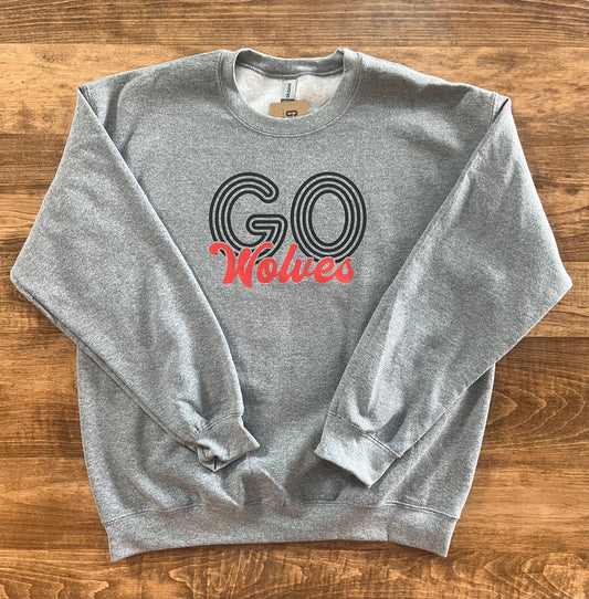 Go Wolves Heather Grey Crew