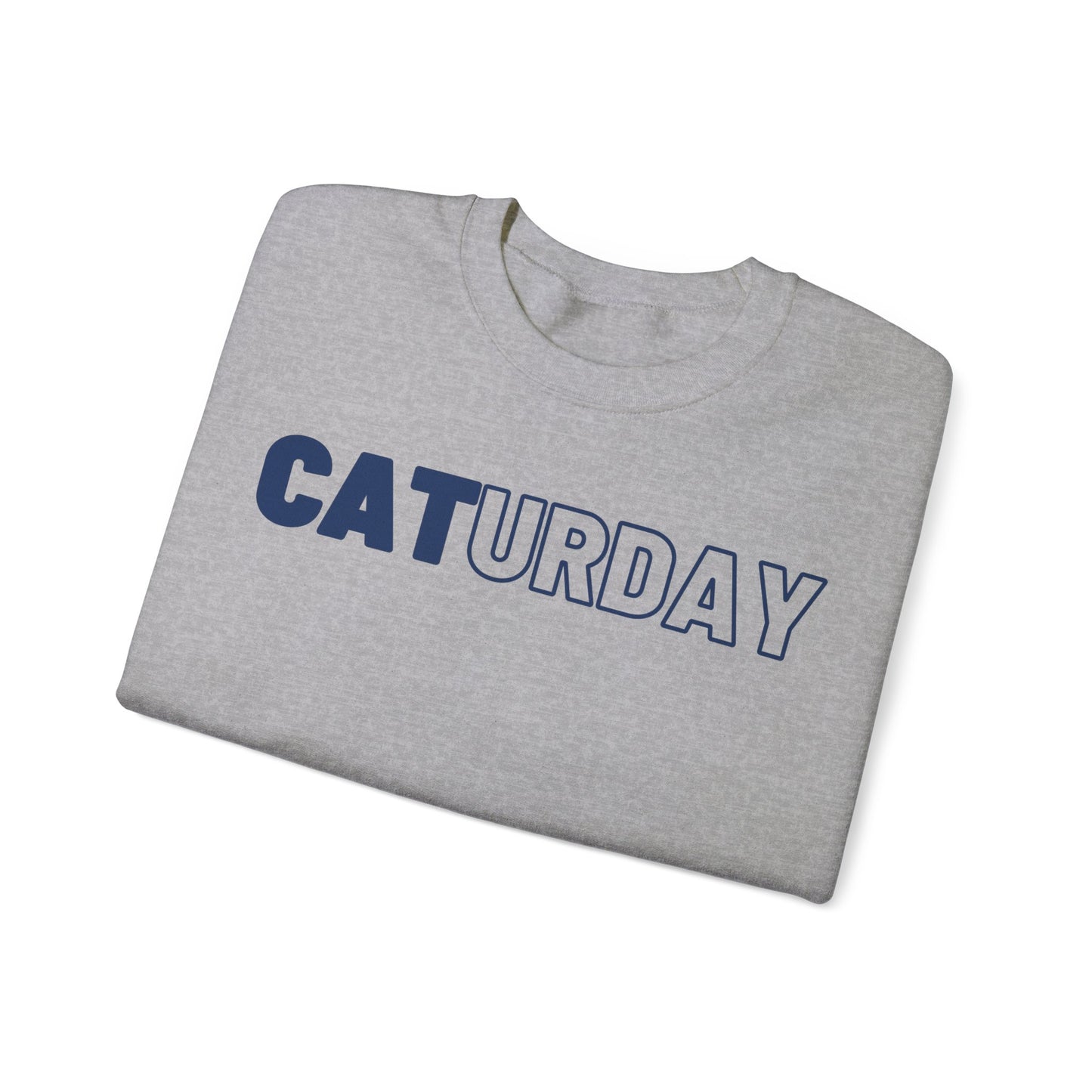 Navy CATURDAY-Unisex Heavy Blend™ Crewneck Sweatshirt