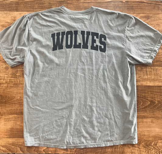 Block Wolves Pocket Tee