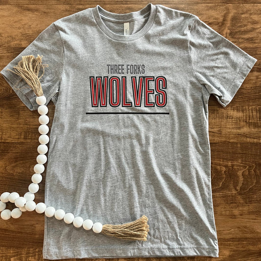 Three Forks Wolves Tee