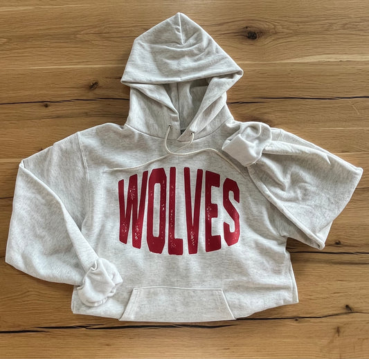 Red Wolves Hoodie-Oatmeal