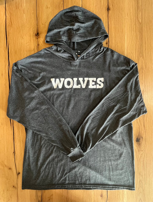 Dark Grey Long Sleeve Hoodie Tee